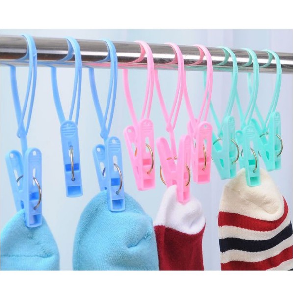 AND COD 12PCS ALAT JEMUR PENJEPIT JEMURAN TALI ANTI ANGIN / JEPITAN BAJU HANGER RT-134-JJT