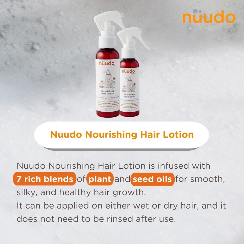 Nuudo Nourishing Hair Lotion 100ml 225ml