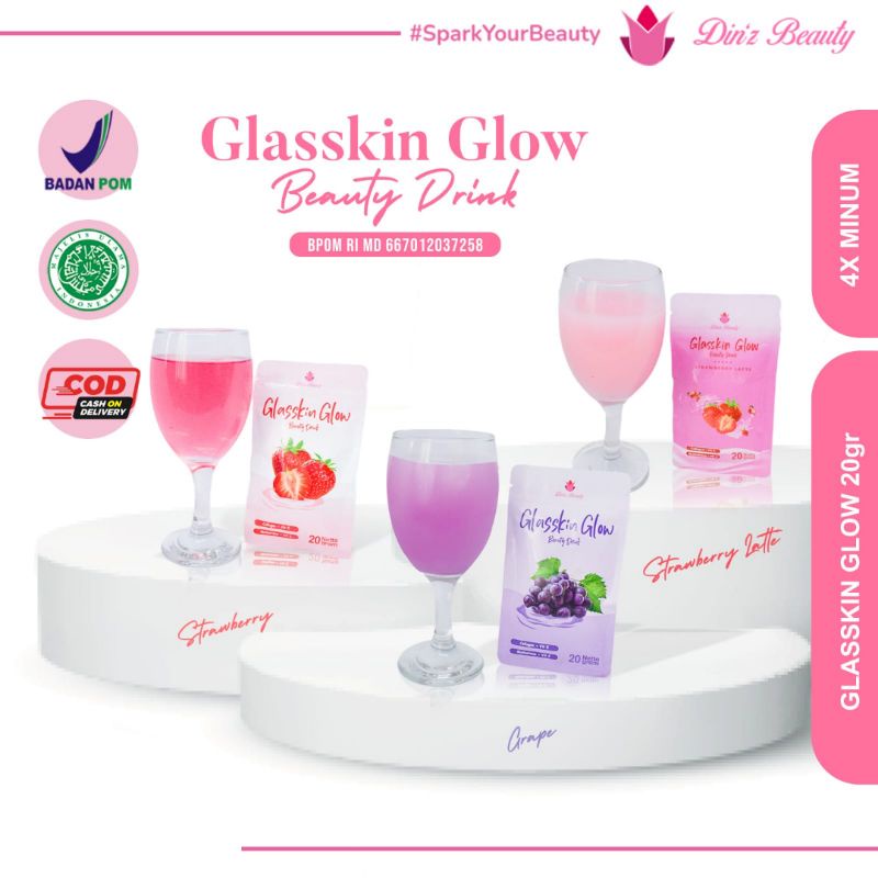 Glasskin Glow Collagen Minuman Kolagen by Dinz Beauty 20gr