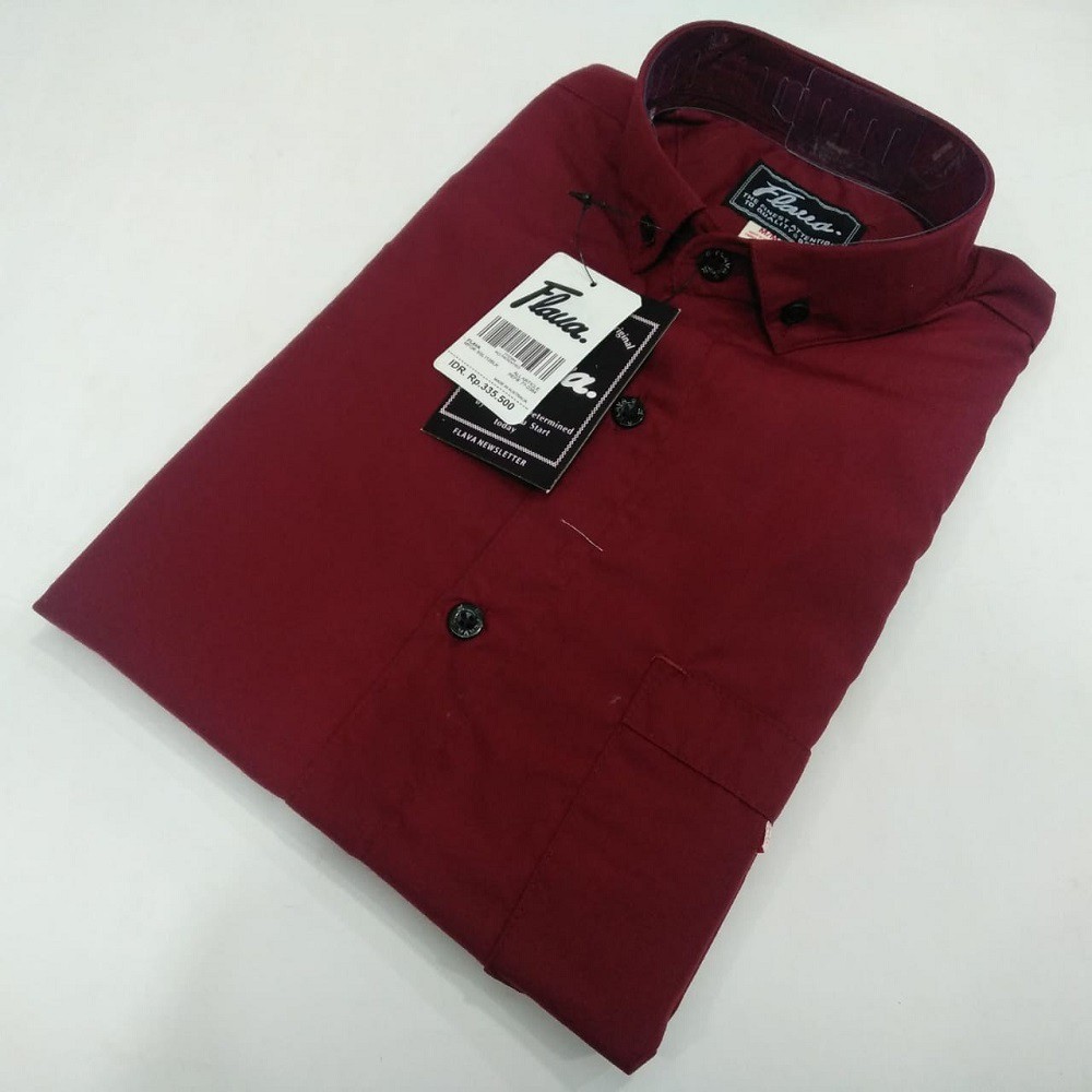 Baju Kemeja Polosan Pria KemejaKerja Lengan Pendek Premium Quality