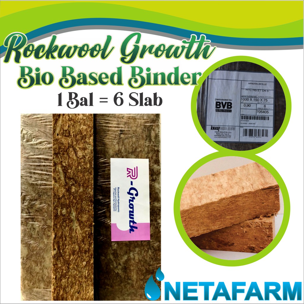 Rockwool R Growth Bio Based Binder 1 Bal ( Isi 6 Slab )