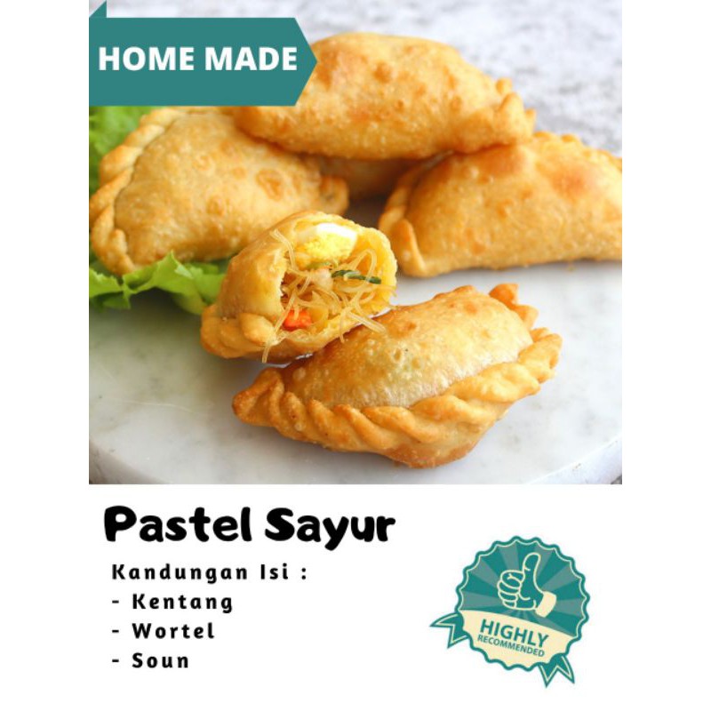 

FROZEN Pastel Sayur (1 Pack isi 10pcs) - HOMEMADE