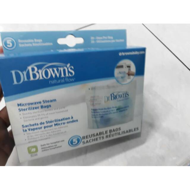 Dr Browns Microwave Steam Sterilizer Bag / Kantong Steril Dr Browns / Reusable Bags Dr.Brown
