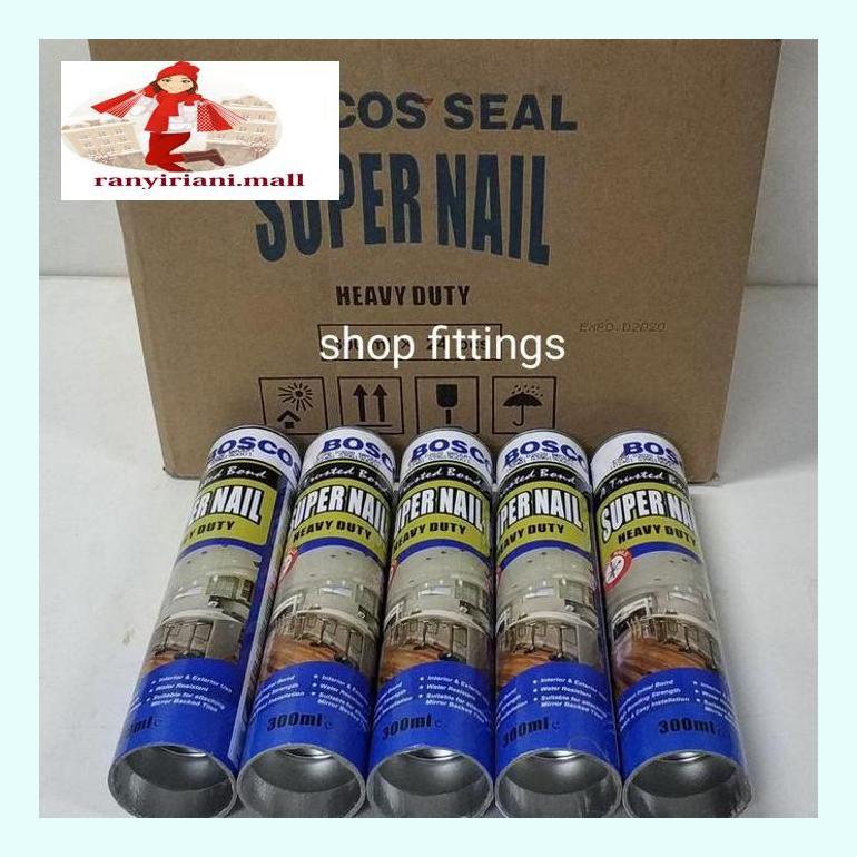 

510Fsjbran Boscos Seal - Super Nail Heavy Duty - Lem Konstruksi Serba Guna Rany5Ckhd