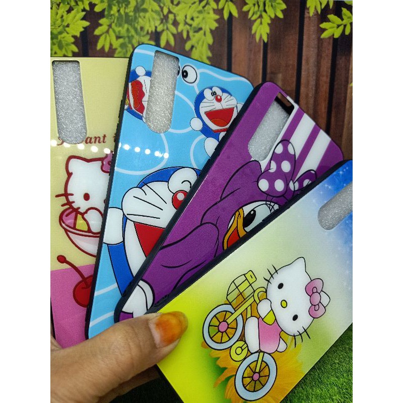 softcase gambar belakang bahan kaca Vivo V15pro