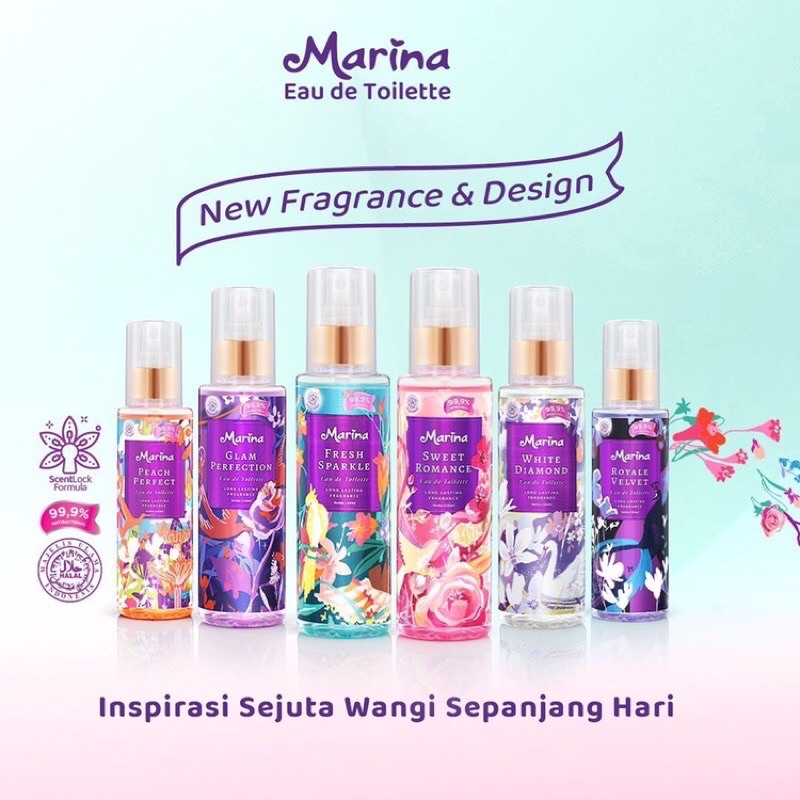 Marina Eau De Toilette 150ml/Marina EDT/perlengkapan kecantikan/parfum marina/handbody marina/kosmetik murah/kosmetik marina/body mist marina/parfum remaja/parfum murah/handbody lotion/perawatan tubuh/perawatan kulit