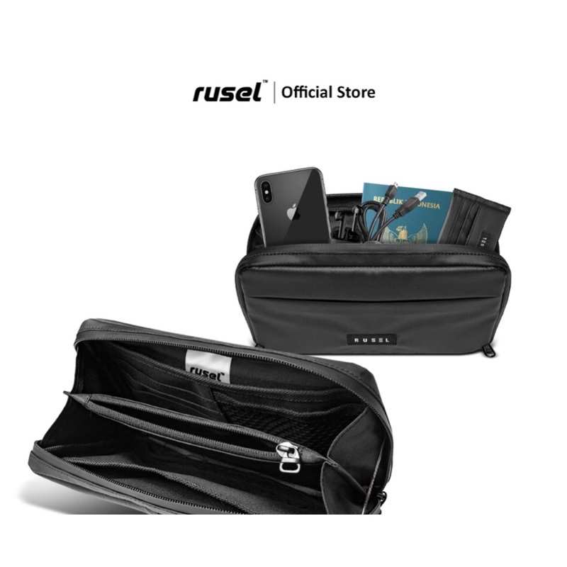 TAS SLEMPANG PRIA RULES CO HAND BAG ARUNA LITE CLUTCH BAG PRIA WANITA MULTIFUNGSIONAL WATERPROOF ANT