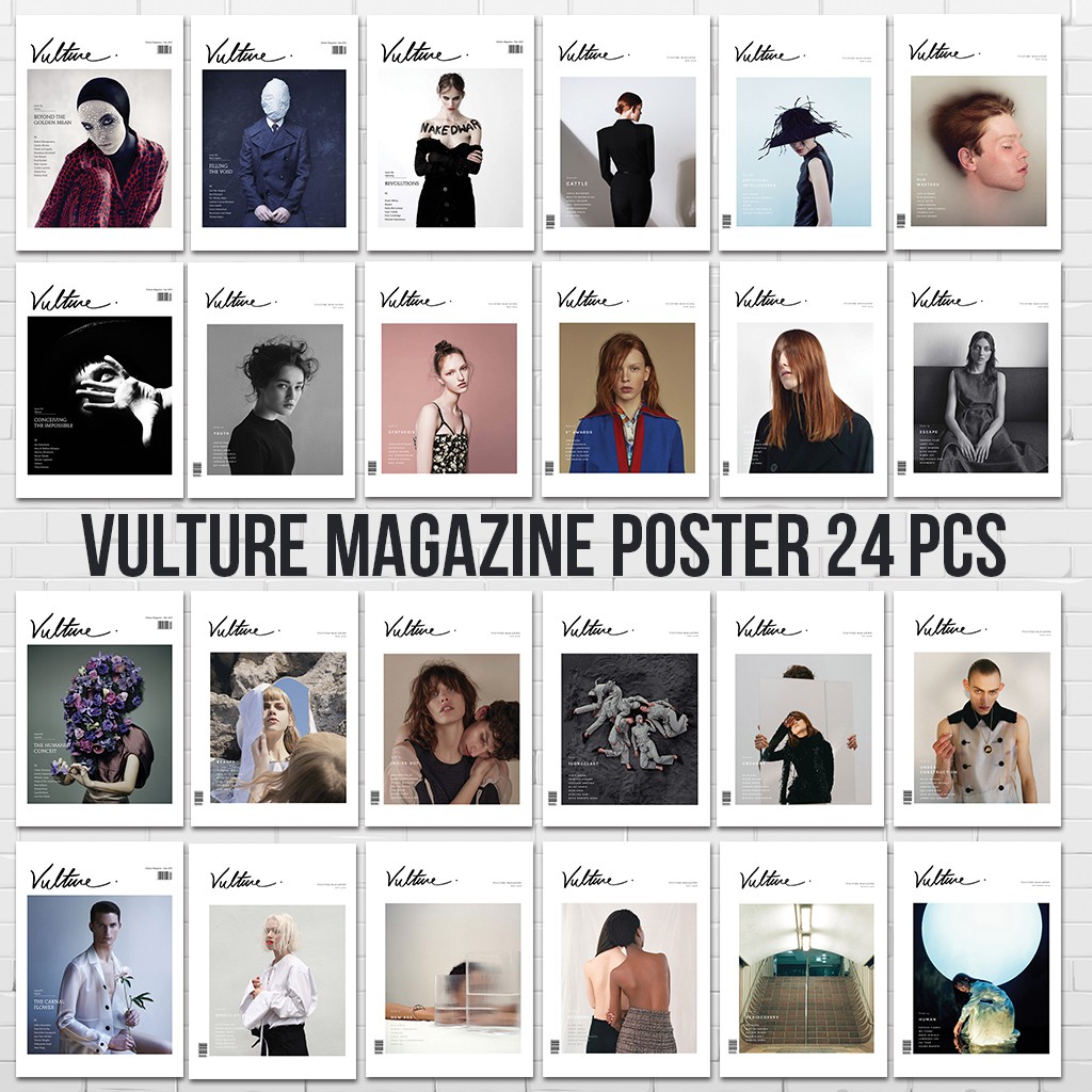 

(24 Pcs) Vulture Magazine Poster A4