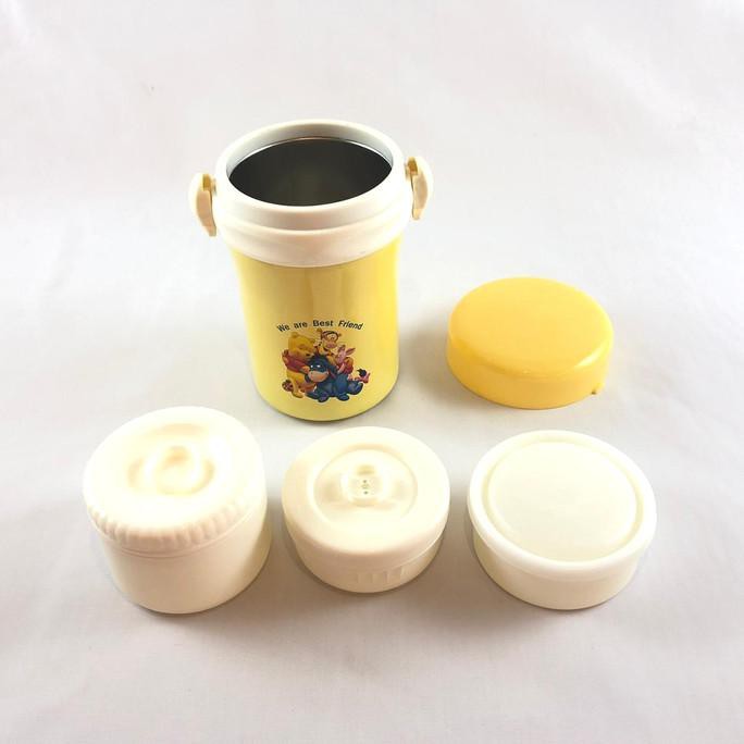 Sale Lunch Box / Rantang Susun Stainless, 3 Susun, Tahan Panas 12 Jam - Kuning