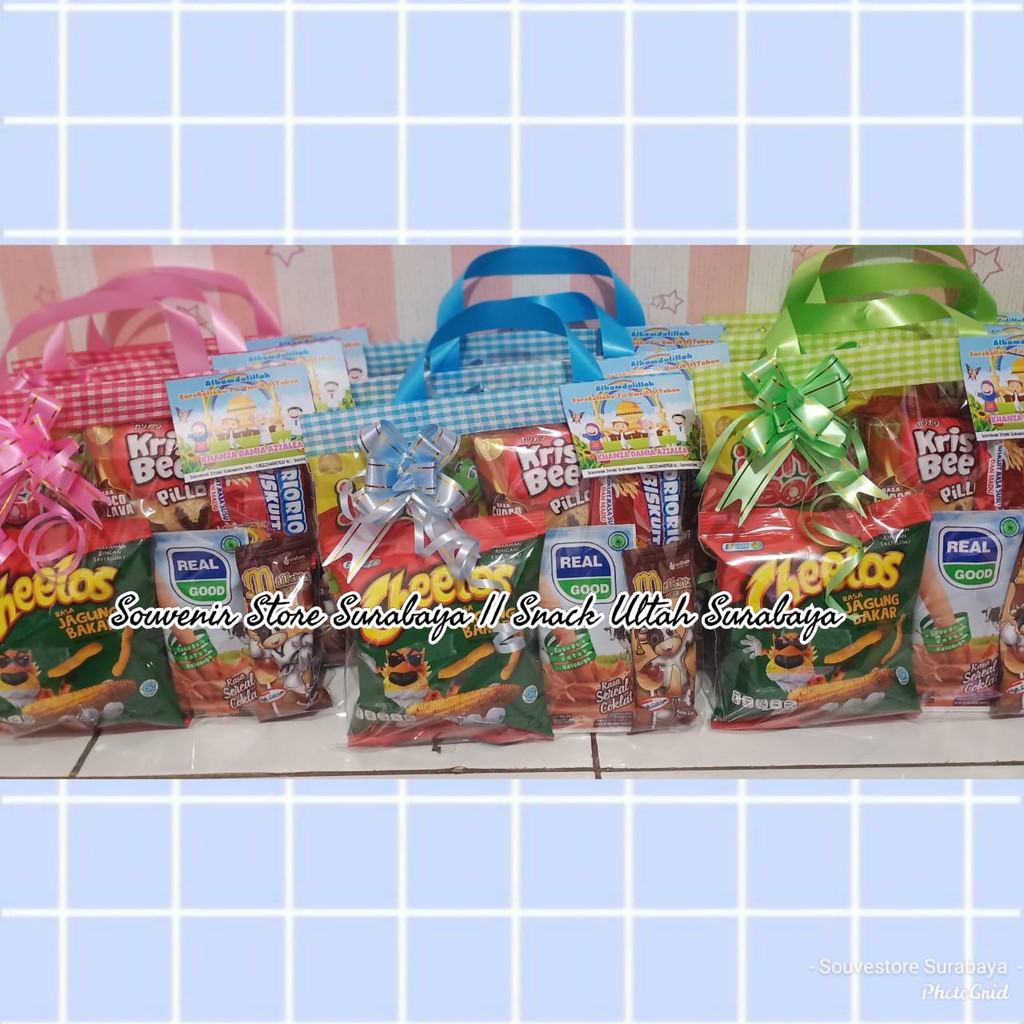 Bingkisan Snack Ultah/ Snack Ulang Tahun/Paket Snack Ultah/Goodiebag Snack Murah / Souvenir murah