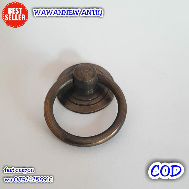 Handle / Tarikan Laci Lemari Jendela Pintu Rumah Kuningan Kitchen Set 3.2cm