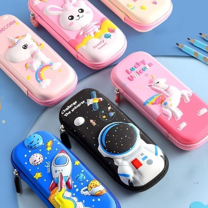 

[KODE ZJKR7] Tempat pensil mini kotak pensil karakter unicorn flaminggo shark Lucu anak paud TK SD