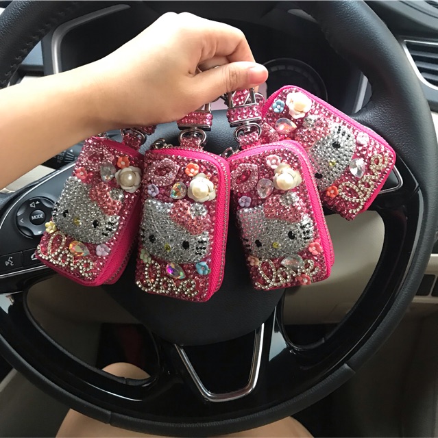 Dompet kunci monil kunci motor dompet import Dompet STNK Kartun hello kitty Lucu Dan Imut / Gantungan Kunci Mobil dan Motor