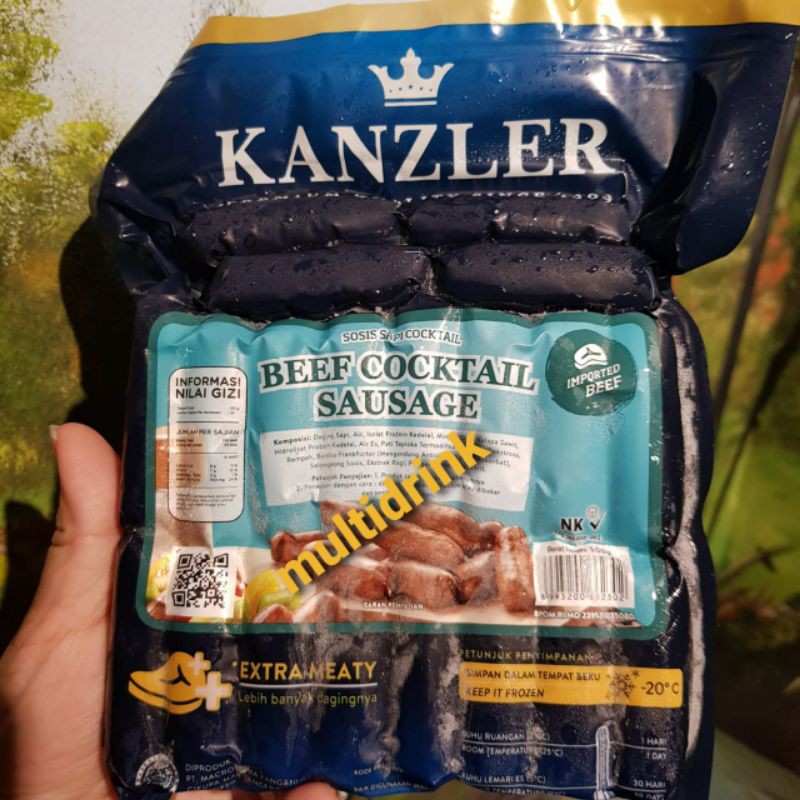 

Sosis premium kanzler beef cocktail 500gr / Kanzler beef cocktail 500gr