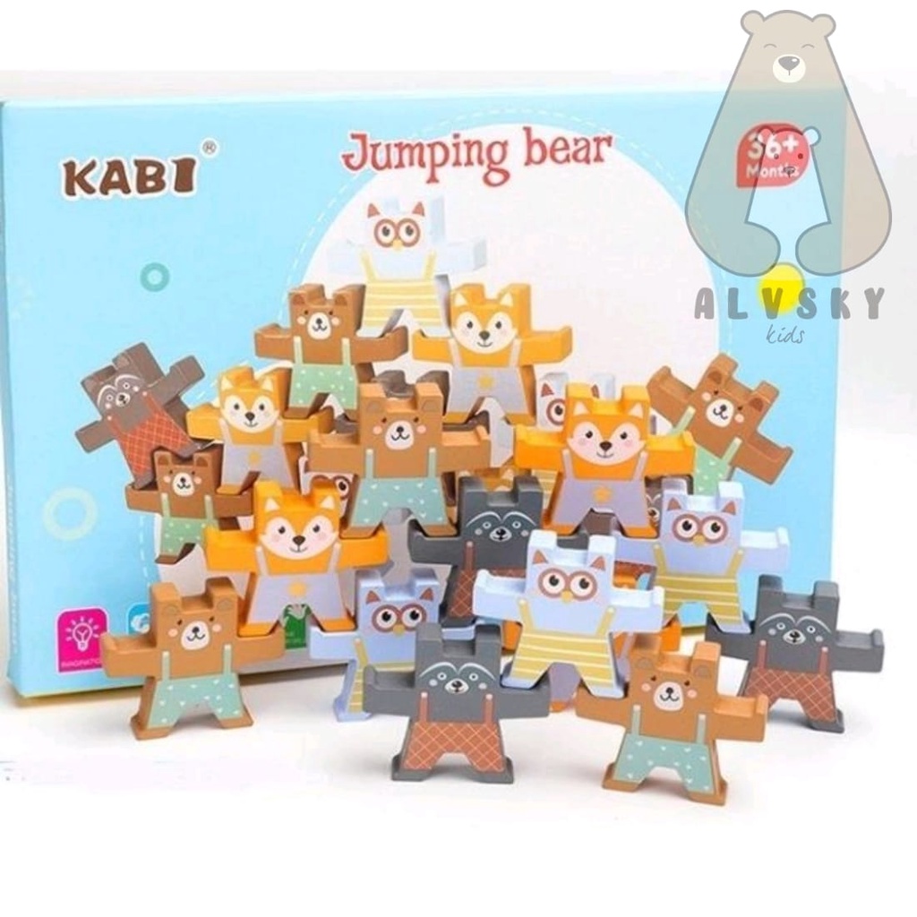 MAINAN EDUKASI KESEIMBANGAN KABI JUMPING BEAR BALANCE