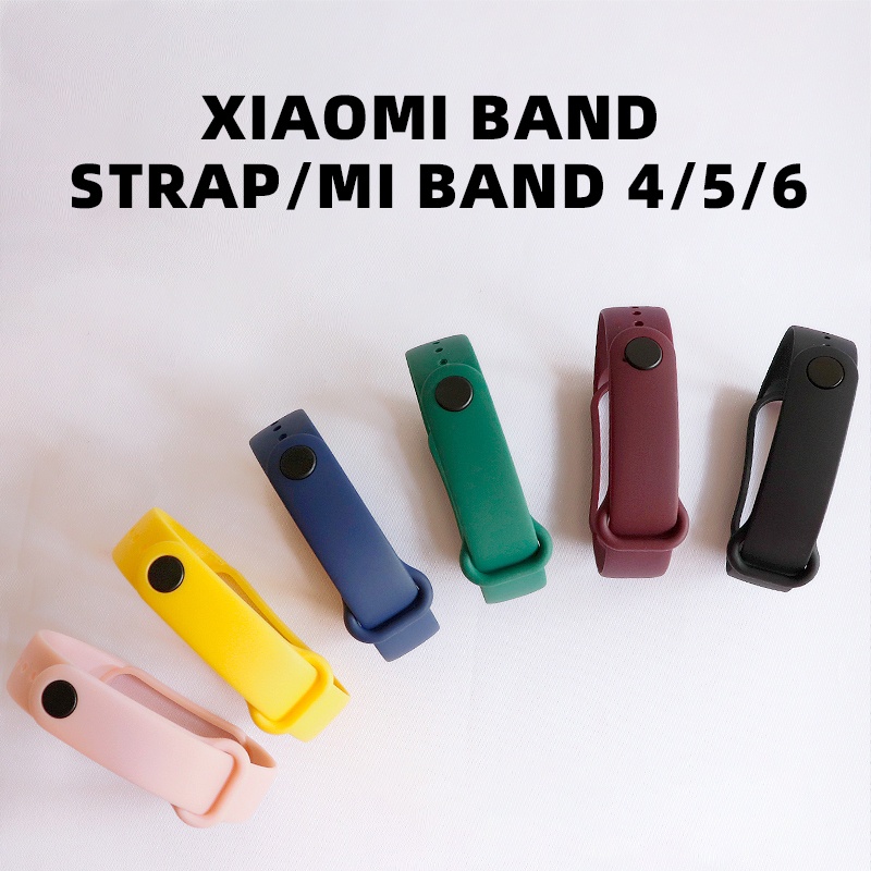 Strap Mi Band 3/4/5/6 Tali silikon Smartband bracelet strap Replecement Strap