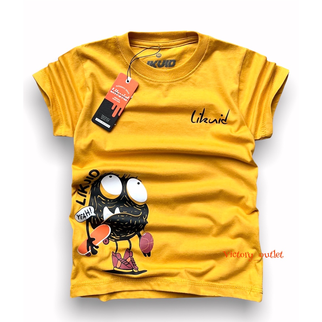 Baju distro anak laki laki usia 1-12th / Kaos anak oblong tangan pendek bahan cotton combed 30s