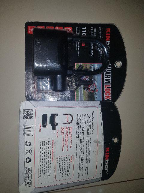 Gembok Alarm Kinbar / Gembok Anti Maling Alarm Lock
