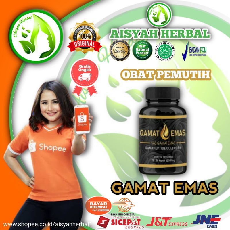 GAMAT EMAS - VAS GAMAT EMAS COLLAGEN original - pemutih kulit alami bpom
