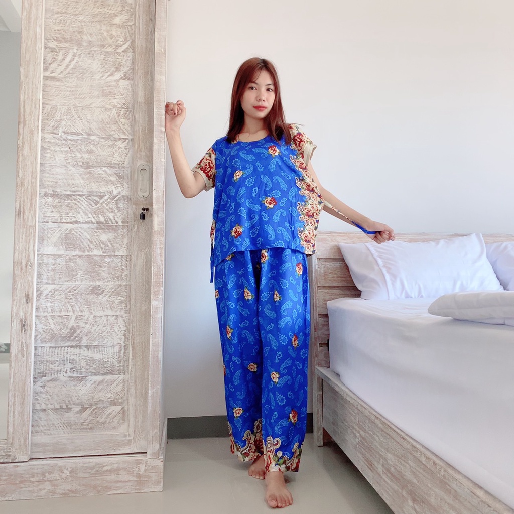 Setelan Panjang Bali-MARWAH BIRU