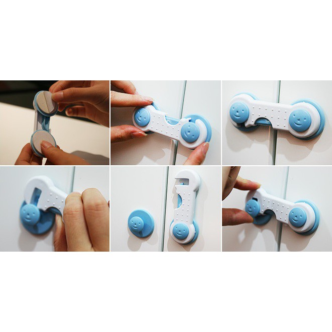 Kunci Pengaman Pintu/Lemari /Lemari es untuk anak / Child Safety Lock