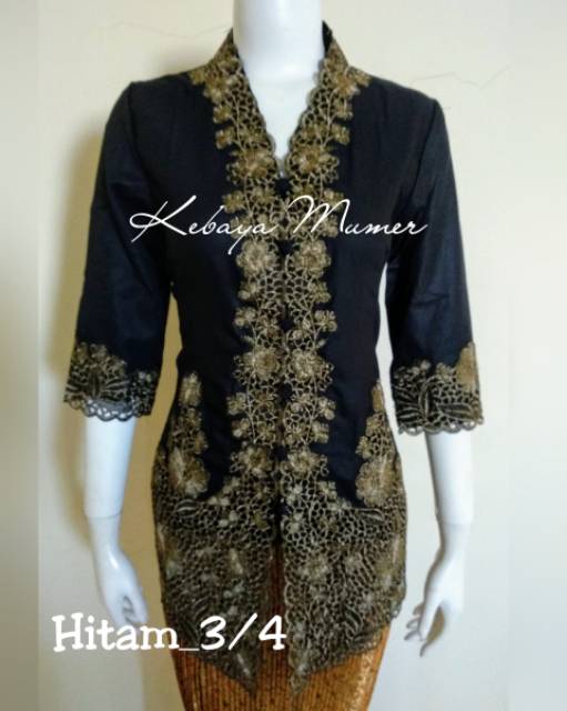 Kebaya Bordir Emas. Kebaya Murah. Kebaya Encim. Kebaya Hitam. Kebaya Pendek. Kebaya Bordir