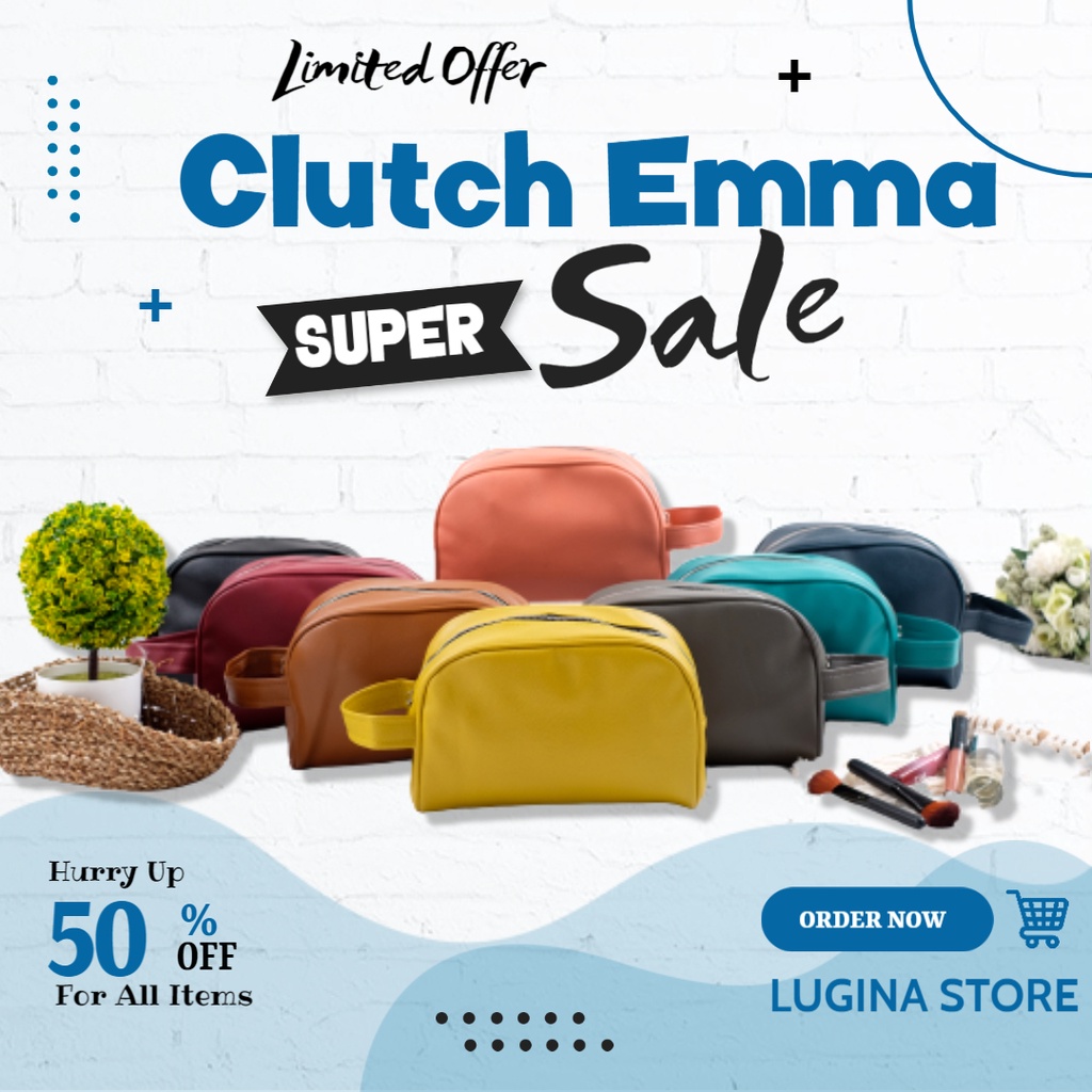 Pouch Make Up Kosmetik Tempat Make up Kosmetik  Tas Make Up Kosmetik Clutch  Wanita Make Up Organize