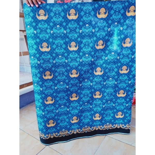 bahan kain katun korpri c40 motif terbaru 2022/ kain katun batik korpri meteran (per 0.5m