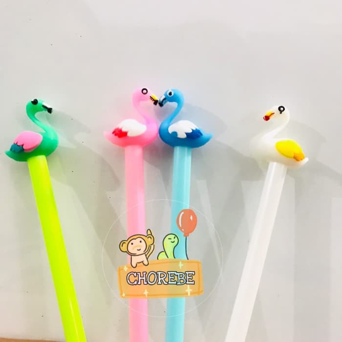 

Pulpen Pena Gel Unik Karakter - Burung FLAMINGO