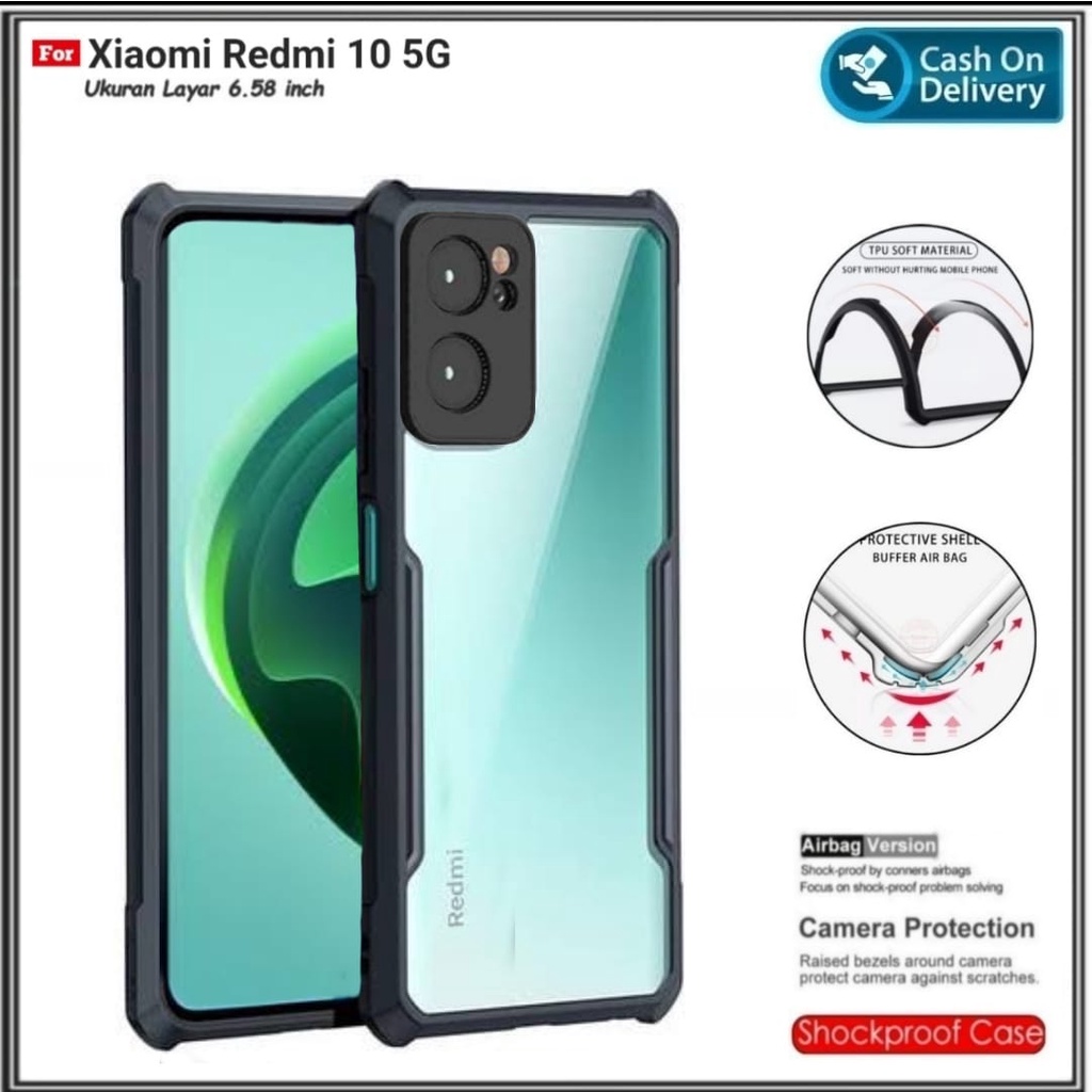 Case Xiaomi Redmi 10 5G Redmi Note 11E 5G Soft Hard Transparant Case Cover