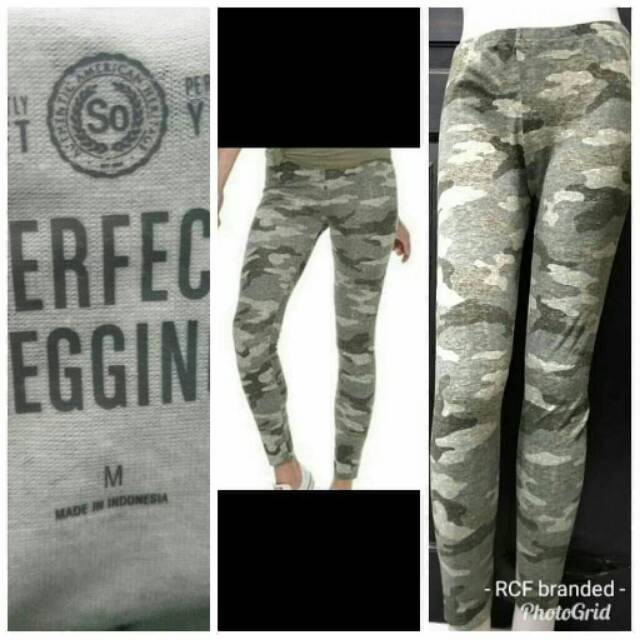 Legging celana panjang wanita army