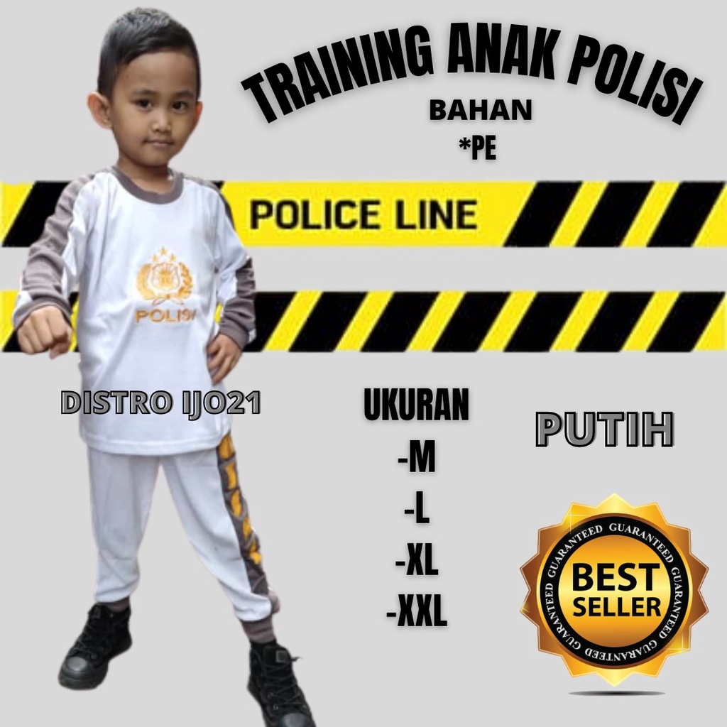 GROSIR TRAINING ANAK POLISI STELAN KAOS ANAK POLISI KAOS PANJANG ANAK POLISI PIYAMA KAOS POLISI ANAK MURAH