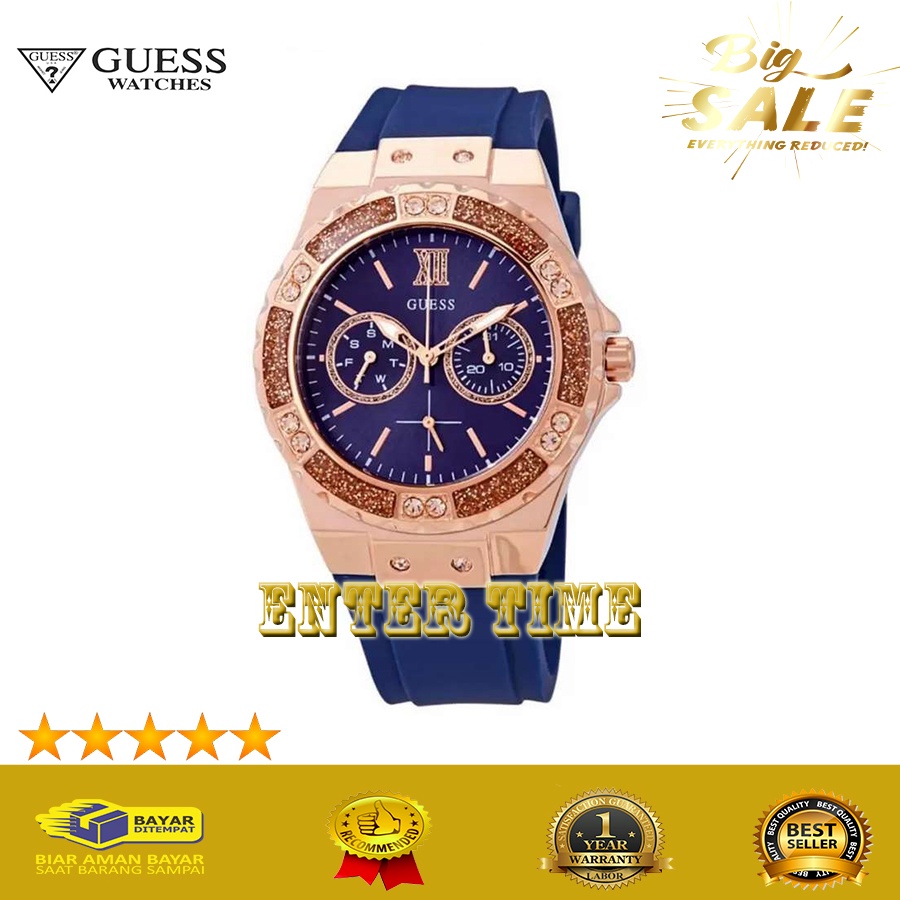 HOT SALE  JAM TANGAN WANITA BRANDED MERK GUESS W1053L1 JAM TANGAN KASUAL WANITA IMPORT TERBARU GARAN
