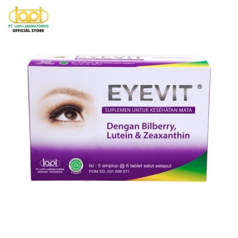 EYEVIT Suplemen kesehatan mata/ Vitamin mata kemasan strip &amp; box