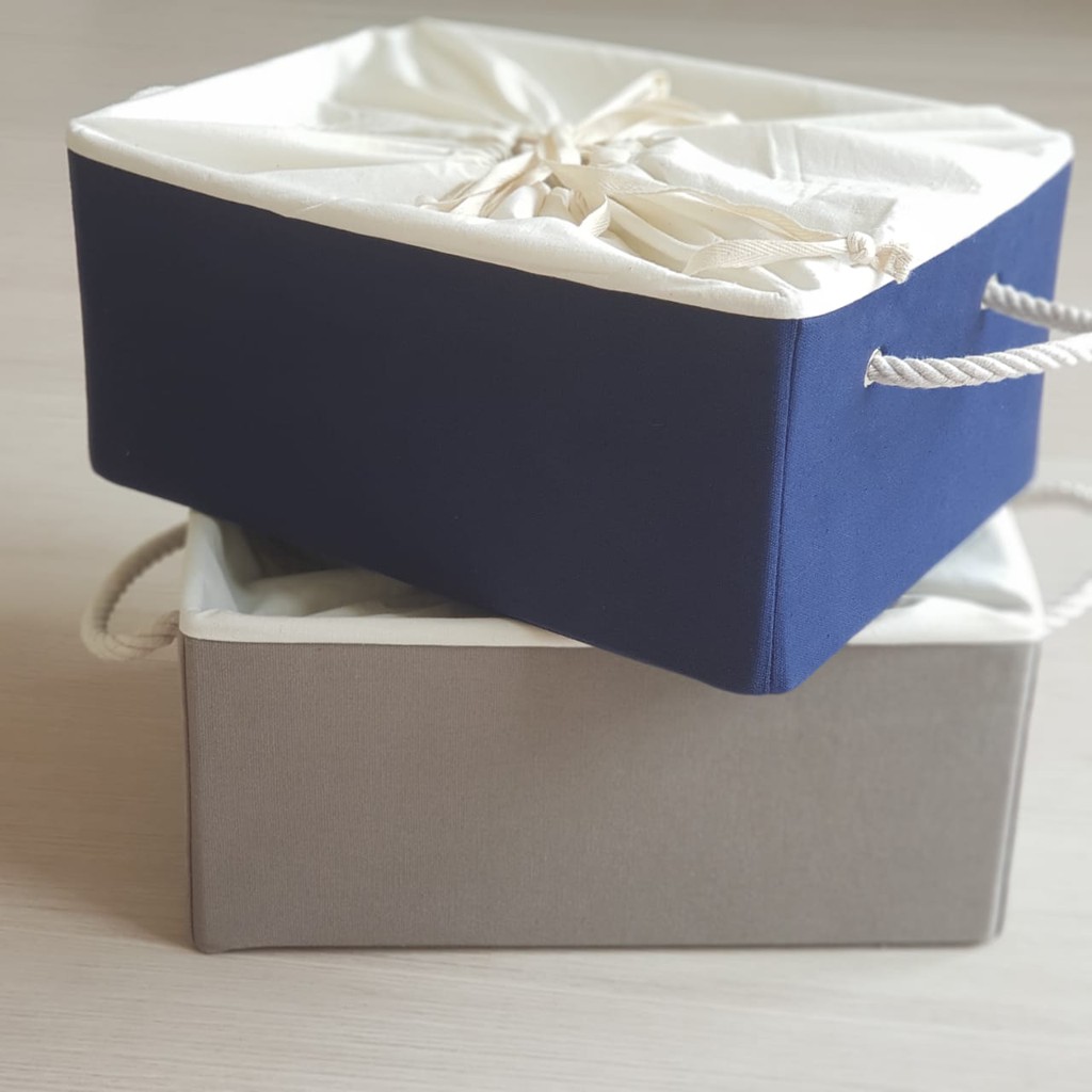 Gift Box Kotak Hampers Kain Kanvas Serut Reusable