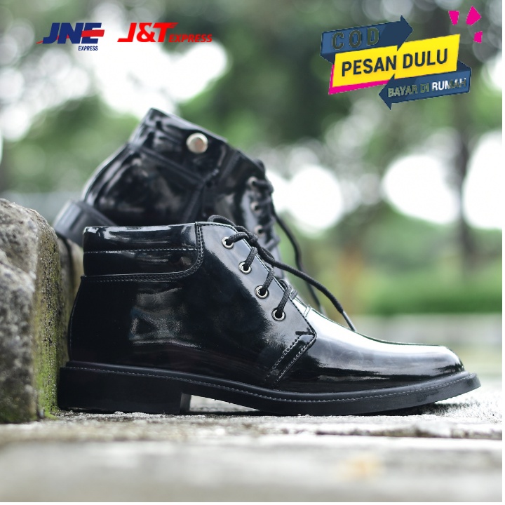 SEPATU PDH PDL POLRI POLISI TNI SATPAM SECURITY P21 SATPOL PP FORMAL KERJA DINAS OXFORD PRIA