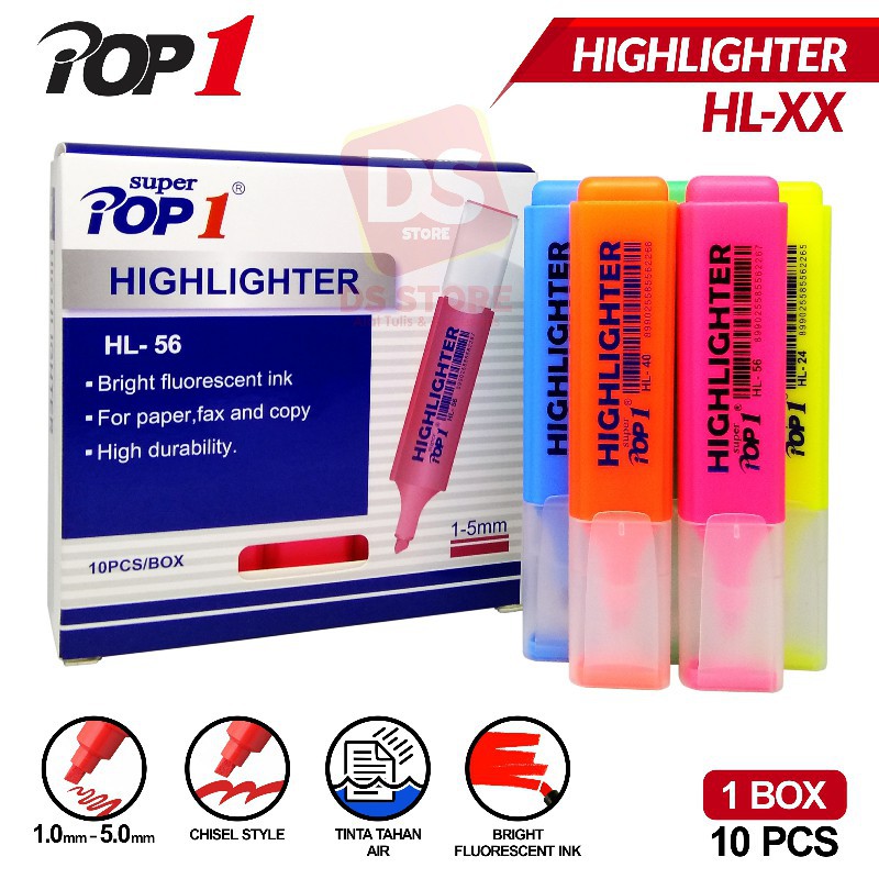 

Highlighter warna/Stabilo Pop1