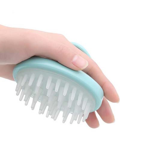 Sisir Sikat Keramas Bahan Silikon Pijat Shampo Kulit Kepala Creambath Multifungsi