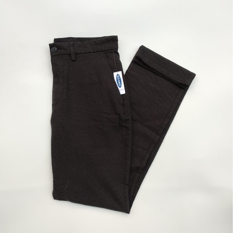  Celana  Chino  Tartan Old  Navy  Dark Black Shopee Indonesia