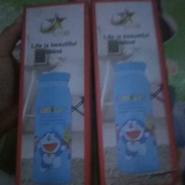 Botol Minum Termos Karakter 500 Ml Little Pony Doraemon Cars Keropi Frozen Hello Kitty