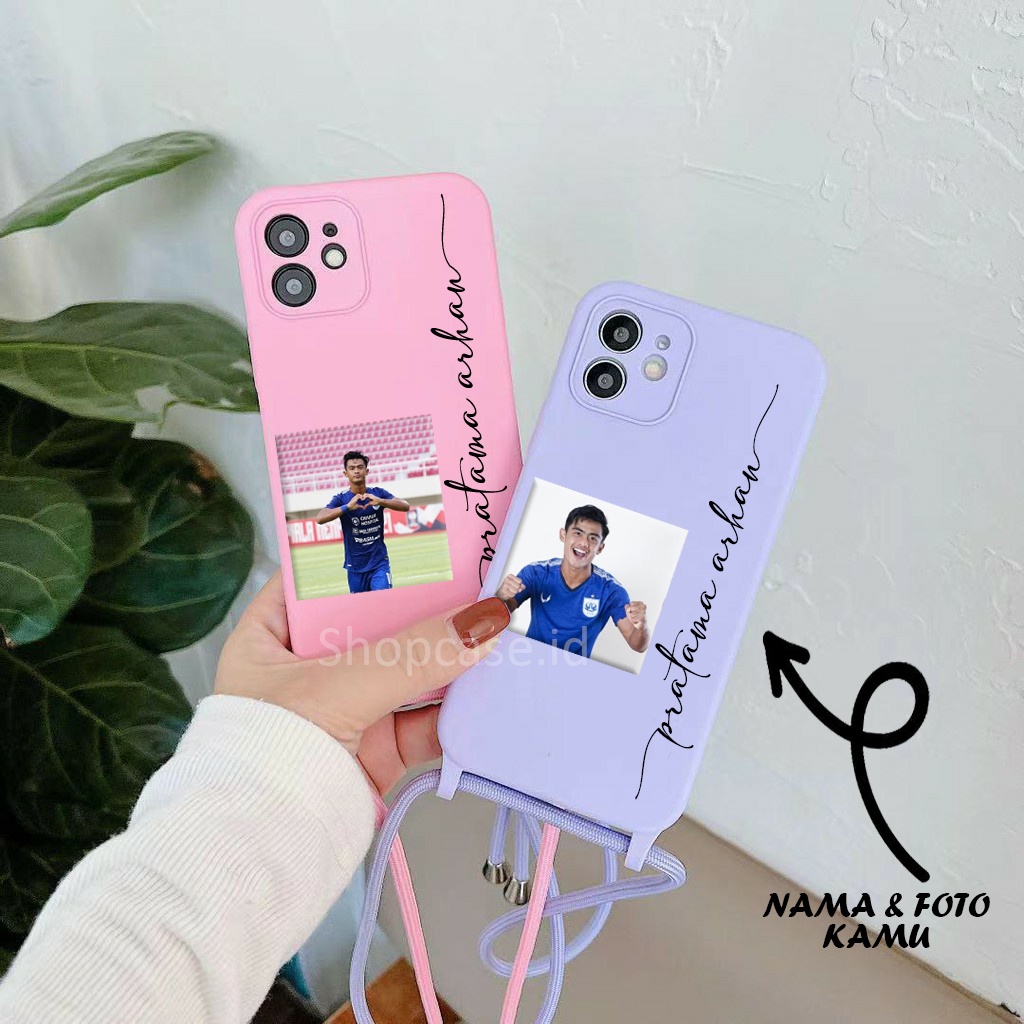 Custom Nama + Foto Macaron Tali Vivo Y12/Y11/Y15/Y17 Y20/Y12S Y20S/Y30S Y30/Y50 Y91/Y93/Y95 Y91C |Ca