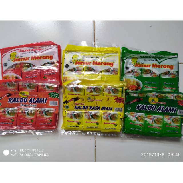 Jual Kaldu Alami Jamur Merang Kemasan Sachet 3gram Sachet 30 Sachet