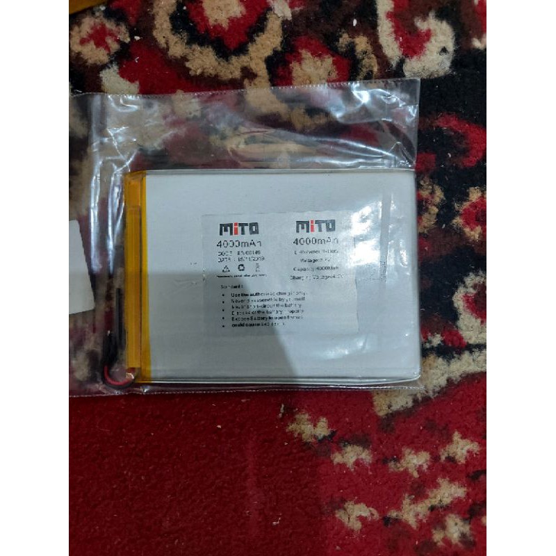 Baterai batre batrai mito t8 pro mito mytab t8 pxl 9, 5 cm X 7cm