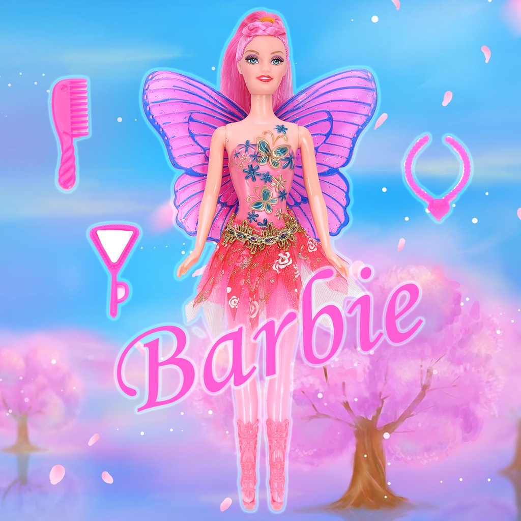 GG Boneka Barbie Malaikat Mainan Perempuan Princess Untuk Anak Anak