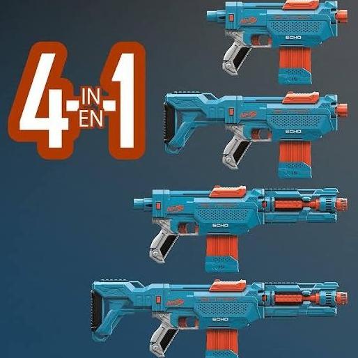 Nerf Elite 2.0 Echo Cs10 4 In 1 Delta Trooper 24 Nerf Darts Original