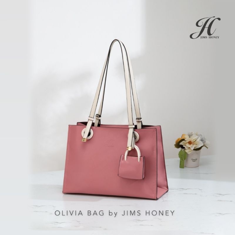 Olivia Bag Jimshoney Original Tas Bahu Wanita Tas Tote Bag Kasual Formal