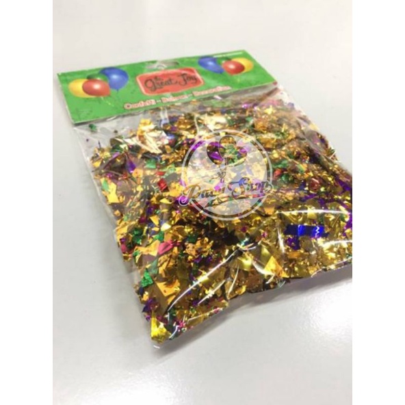 isian Balon | Taburan Biasa | isian konfeti | potongan kertas metalik