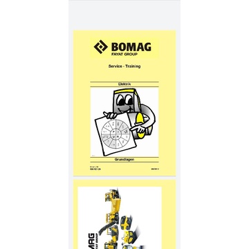 

shop manual bomag electrical system/sistem kelistrikan unit compact bomag