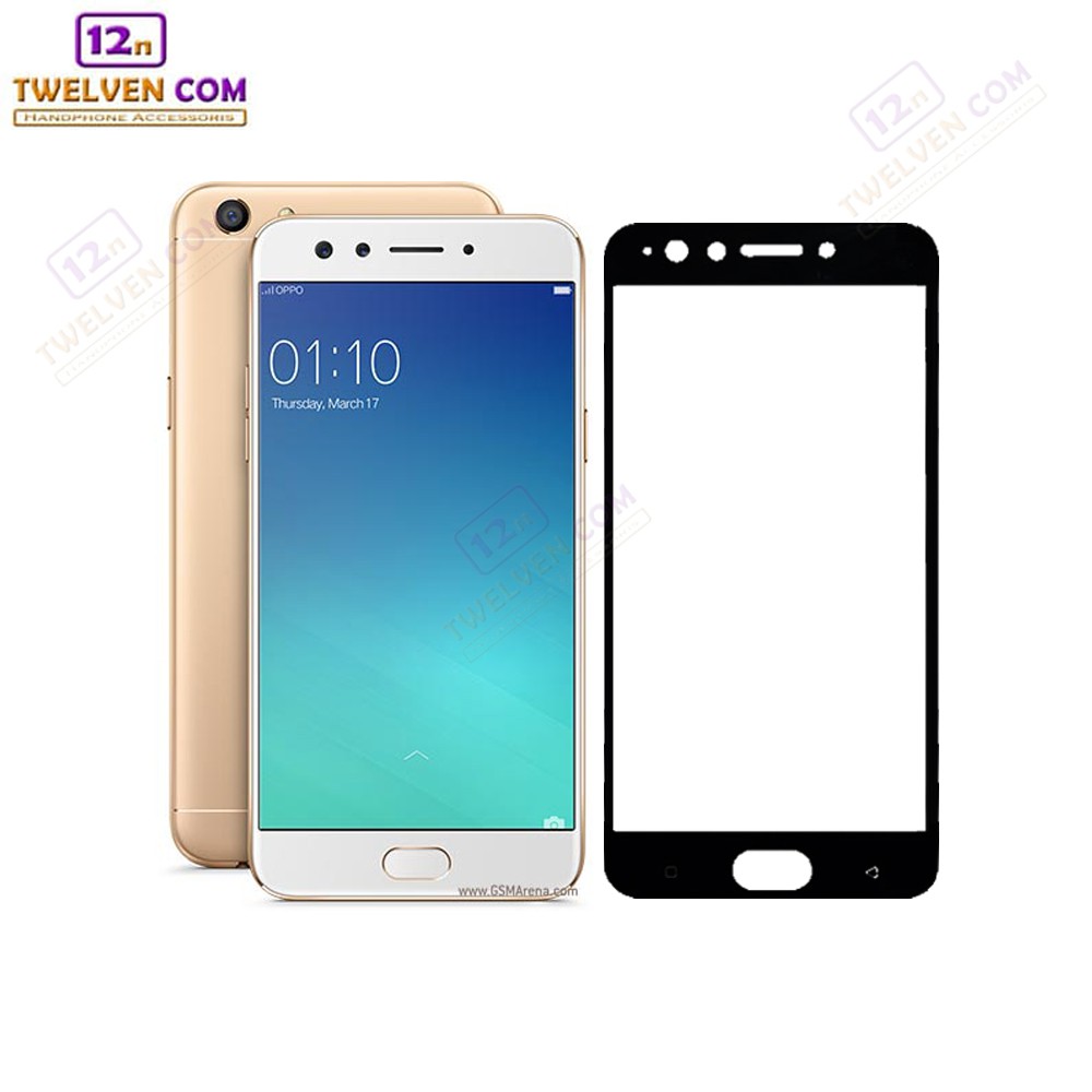 zenBlade 5D Full Cover Tempered Glass Oppo F3 - Hitam