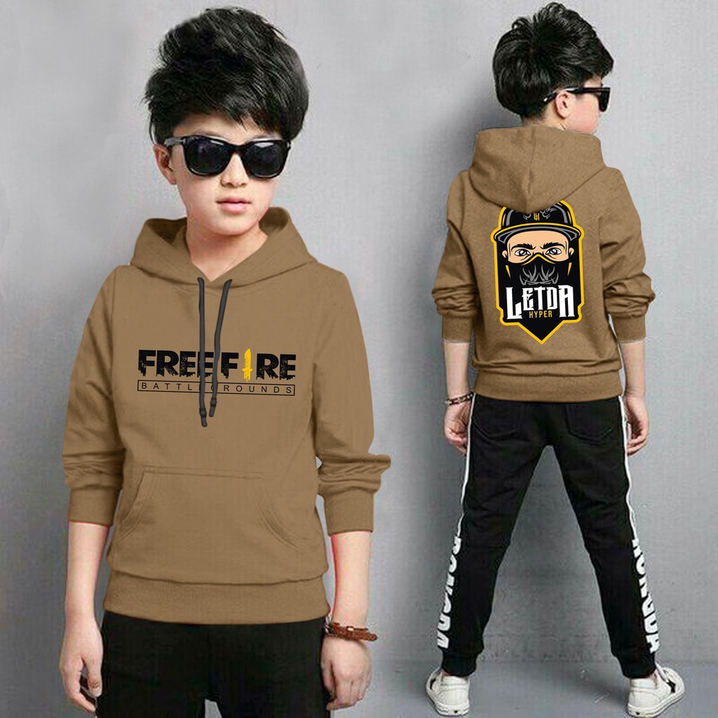 Jaket Anak Laki Laki/Jaket Anak Terbaru/Hoodie Anak Letda Anak Gaming Bahan Fleece Tebal 4-11 TAHUN